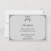 かわいい2つのグルメキスをするゲイウェディングレセプション 招待状 (正面)