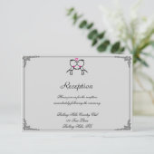 かわいい2つのグルメキスをするゲイウェディングレセプション 招待状 (スタンド正面)