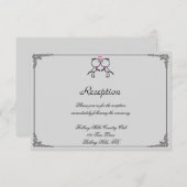 かわいい2つのグルメキスをするゲイウェディングレセプション 招待状 (正面/裏面)