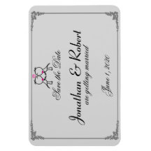 かわいい2つのグルームキスをするゲイ結婚式の日付を保存