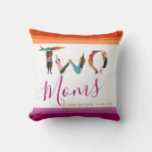 かわいい2つのママは1つの赤ちゃんシャワーよりも優れている クッション (正面)