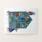 かわいい2つの小さなネズミの家 ジグソーパズル (横)