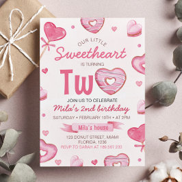 かわいい2つの誕生日招待状 招待状