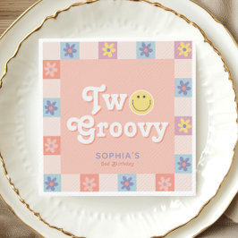 かわいい2グルーヴィボホ2歳の誕生日 スタンダードカクテルナプキン