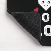 かわいい2ハートワンラブ誕生日バレンタインデー マウスパッド (コーナー)