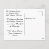 かわいい2人のヴィンテージ子クリスマス シーズンポストカード (裏面)