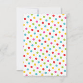 かわいい2回目の誕生日フルーツフルーツ 招待状 (裏面)