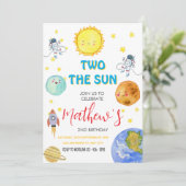 かわいい2日の2回目の誕生日 招待状 (スタンド正面)