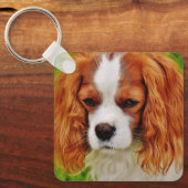 かわいい2枚の写真両面ペット写真 キーホルダー (正面)