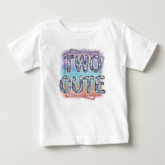 かわいい2歳の誕生日 ベビーTシャツ (正面)