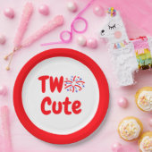 かわいい2歳の誕生日 ペーパープレート (パーティー)