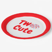 かわいい2歳の誕生日 ペーパープレート (アングル)