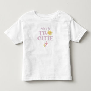 かわいい2歳の誕生日Tシャツ 女の子用 トドラーTシャツ