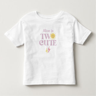 かわいい2歳の誕生日Tシャツ 女の子用 トドラーTシャツ