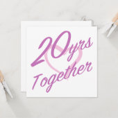 かわいい20周年 カード (正面/裏面インサイチュ)