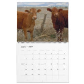 かわいい2013匹の西部牧場動物のカレンダー カレンダー (3月 2027)