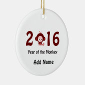かわいい2016年サル セラミックオーナメント (右)