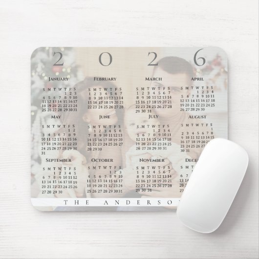 かわいい2023年カレンダー家族の写真 マウスパッド (マウス)