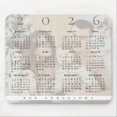 かわいい2023年カレンダー家族の写真 マウスパッド (正面)