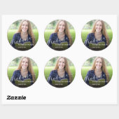 かわいい2023年度卒業写真 卒業おめでとうございます , ラウンドシール (シート)