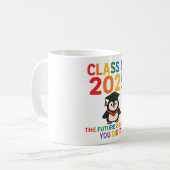 かわいい2025ペンギン卒業 コーヒーマグカップ (正面左)