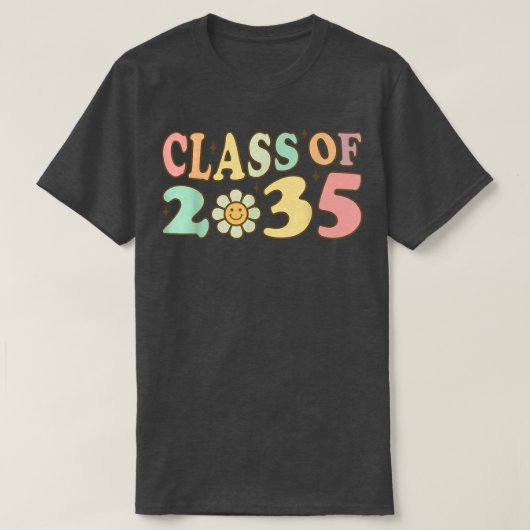 かわいい2035年の幼稚園プレクが私と一緒に成長 Tシャツ (デザイン正面)