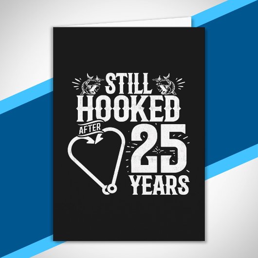 かわいい25周年カップル 結婚25年 カード