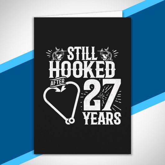 かわいい27周年 カップル 結婚27年目 カード