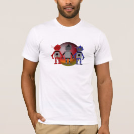 かわいい3体のロボット Tシャツ