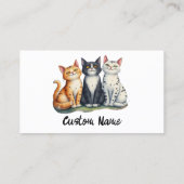 かわいい3匹がペットを子どもにする 名刺 (裏面)