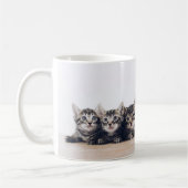 かわいい3匹の子猫 コーヒーマグカップ (左)