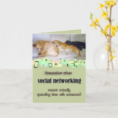 かわいい3匹の犬の誕生日グリーティングカード カード (黄色い花)