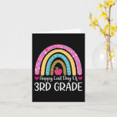 かわいい3年生の担任の先生、最後の1日おめでとう カード (黄色い花)