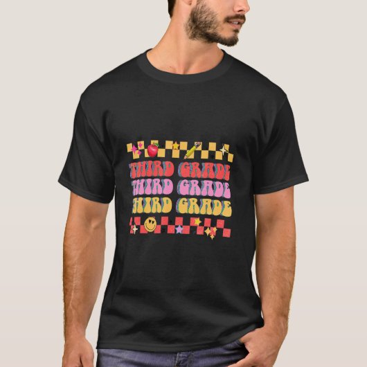 かわいい3年生クルー3年生のマーメイドスタイル Tシャツ (正面)