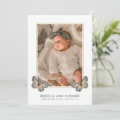 かわいい3枚フォトコラージュベビー誕生のお知らせ (スタンド正面)