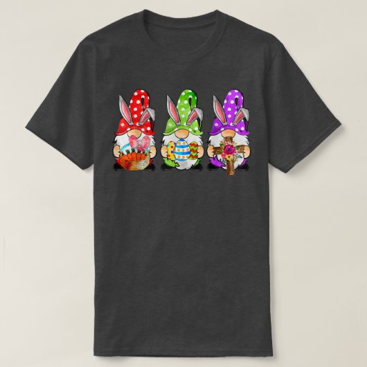 かわいい3格言イースターデイバニーエッグ春女性 Tシャツ (デザイン正面)