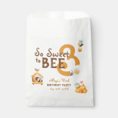 かわいい3歳の誕生日パーティー フェイバーバッグ (正面)