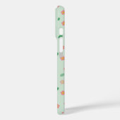 かわいい3羽のセキセイインコ 花柄 桜 Case-Mate iPhoneケース (裏面 / 左)