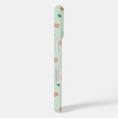 かわいい3羽のセキセイインコ 花柄 桜 Case-Mate iPhoneケース (裏面 / 右)