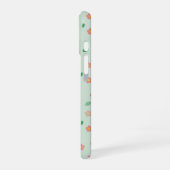 かわいい3羽のセキセイインコ 花柄 桜 iPhone 16ケース (左側面)