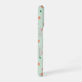 かわいい3羽のセキセイインコ 花柄 桜 iPhone 16ケース (右側面)