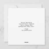 かわいい3羽のペンギンがジングルベルを歌う シーズンカード (裏面)