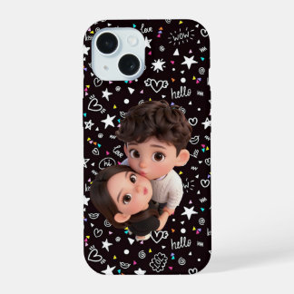 かわいい3Dカップルスマホケース iPhone 15ケース