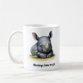 かわいい3Dサイ絵を描ノコーコーヒーマグ コーヒーマグカップ (左)