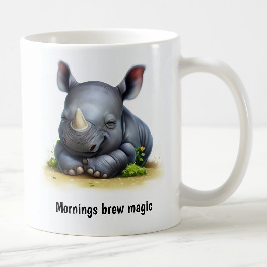 かわいい3Dサイ絵を描ノコーコーヒーマグ コーヒーマグカップ