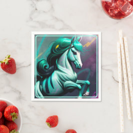 かわいい3Dスピリットポニー24パーティー スタンダードカクテルナプキン