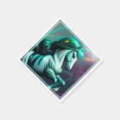 かわいい3Dスピリットポニー24パーティー スタンダードカクテルナプキン (角)