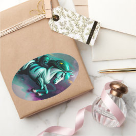 かわいい3Dスピリットポニー24 楕円形シール