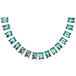 かわいい3Dスピリットポニー7ハッピーバースデーバブル バンティングフラッグ