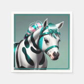 かわいい3Dスピリットポニー7パーティー スタンダードカクテルナプキン (正面)